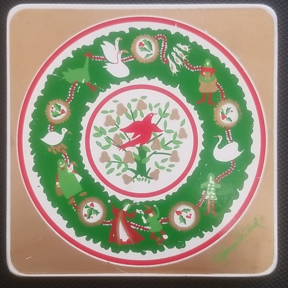Mid Century Modern Christmas trivet
